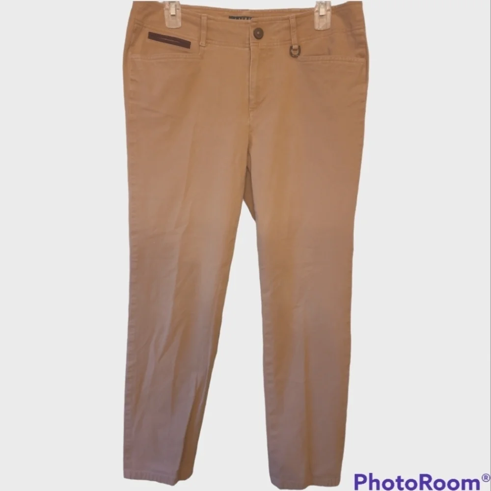 Lauren Ralph Lauren * Straight Leg* Ankle Length* Khaki Jeans* Sz 10